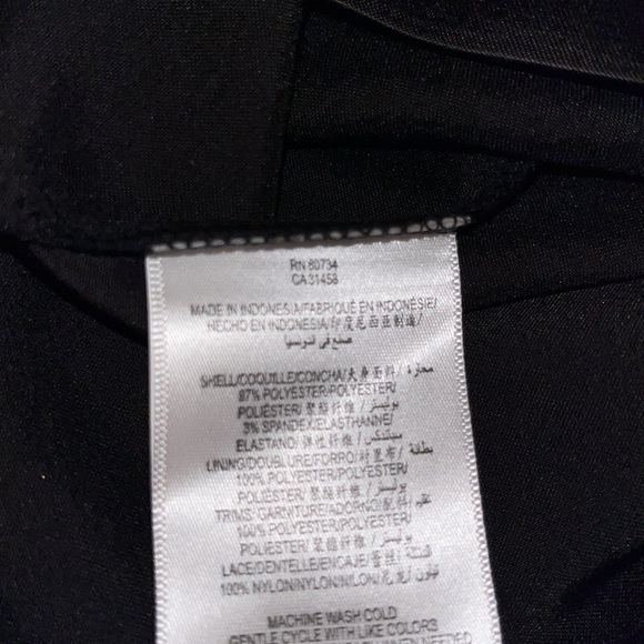 EUC! Max and Cleo size 2 black satin and lace with beautiful button up detail. - Picture 6 of 10